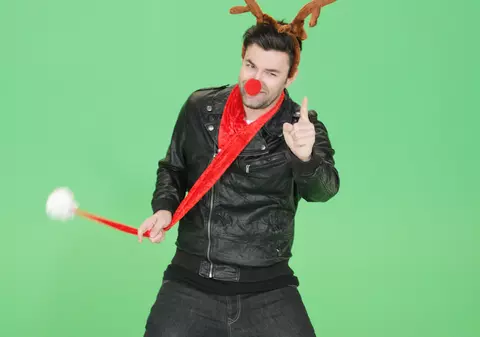 Smiley a intrat în rolul lui Rudolf, renul lui Moş Crăciun