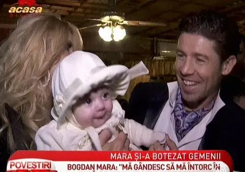 Bogdan Mara și-a botezat gemenii | FOTO