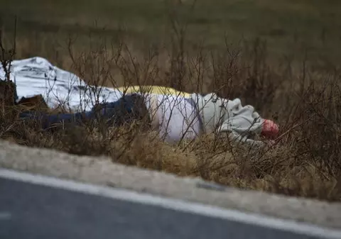 IMAGINI ȘOCANTE! Bărbat găsit sfâșiat de câini pe marginea drumului. Asta după ce fusese lovit mortal de o mașină și abandonat