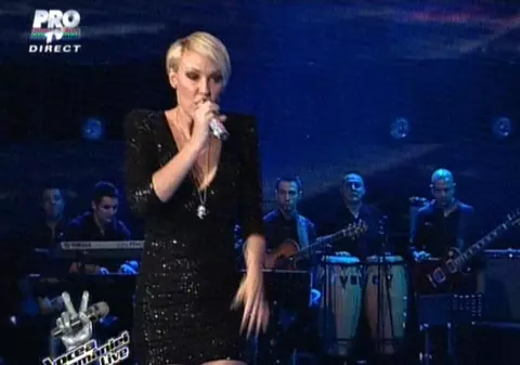Kate Ryan, interpreta hitului "Voyage, voyage", a încins atmosfera la "Vocea României"