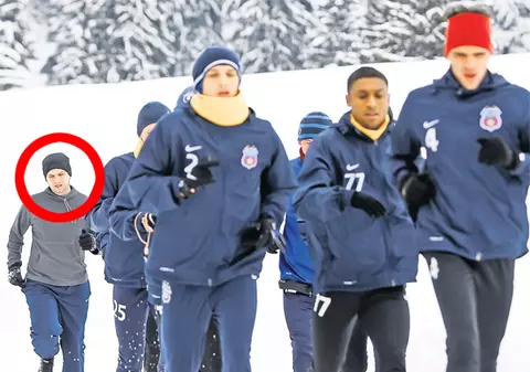 Gabriel Chirea, reporterul Libertății, s-a antrenat cu Steaua | FOTO & VIDEO