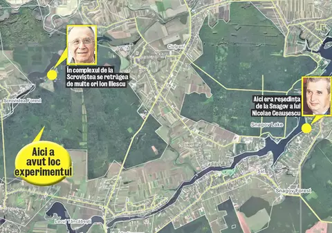 Un experiment eşuat, efectuat pe plante cu substanţe radioactive, s-a petrecut în 1974, în apropierea vilei lui Ceauşescu de la Snagov