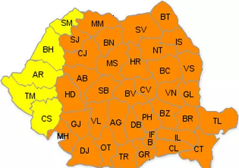 UPDATE! Cod portocaliu de ger în aproape toată ţara! Vor fi şi -27 de grade!