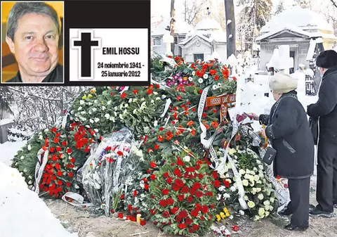 Catrinel Dumitrescu, la înmormântarea lui Emil Hossu: «Nu mă lăsa, Milu!»