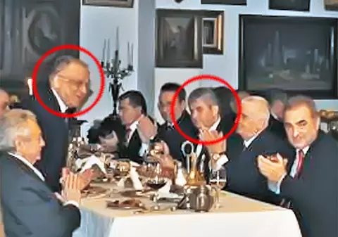 Ion Iliescu, la şpriţ cu "duşmanul" Gabriel Oprea