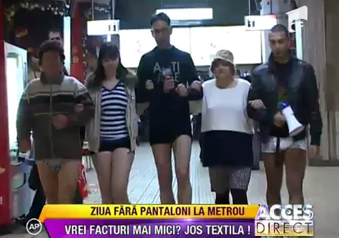 Marilena Chelaru s-a dezbrăcat la metrou 