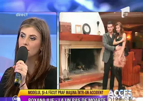 Modelul Roxana Ilie şi-a făcut praf maşina