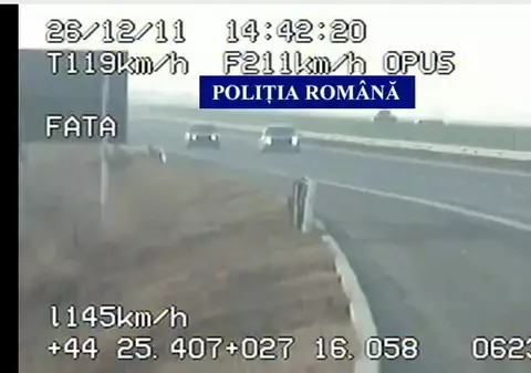 Grabă mare! Gonea pe autostradă cu 203 km/h