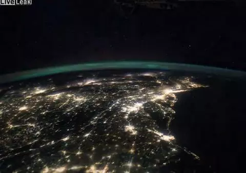 UAU! AȘA SPECTACOL MAI RAR! Uite cum se vede America din spațiu! VIDEO