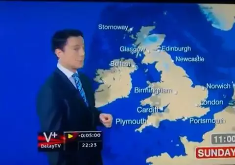 O mică scăpare de limbaj la Meteo, la BBC: ”P***e vor cădea din cer în cantități mari!” Vezi gafa de proporții a unui prezentator de la Vremea! VIDEO