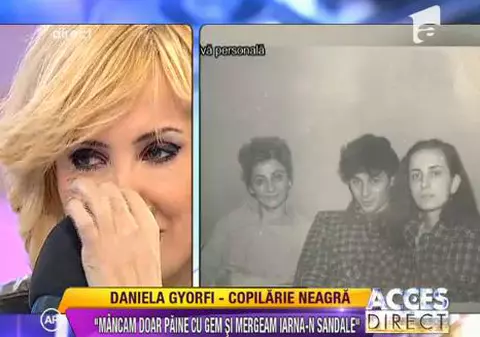 Daniela Gyorfi a plâns în direct: "O iarnă întreagă am mers în sandale"