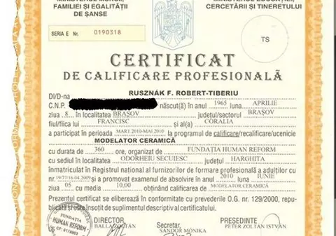 Un fost tunar în Armata Română şi-a luat diplomă de olar