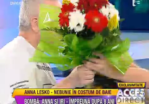 Întâlnire periculoasă în direct! Irinel Columbeanu și-a pupat fosta iubită: Iri şi Anna Lesko, după 8 ani!