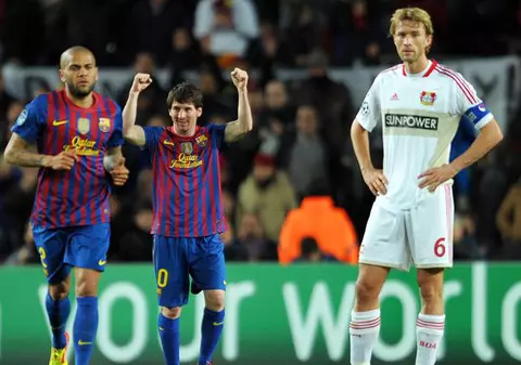 Ăsta nu e doar un fotbalist, e cel mai bun fotbalist! Messi a dat 5 goluri împotriva lui Leverkusen | FOTO
