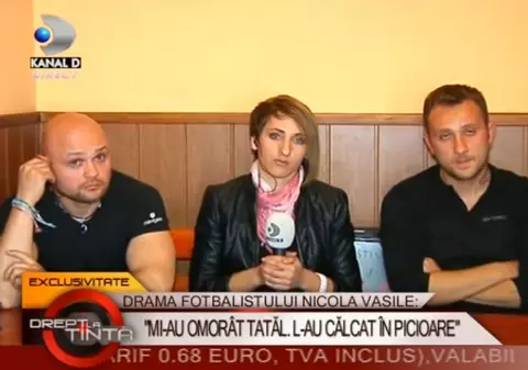 Nicola Vasile: "La cum arăta tatăl meu, nu cred că este un singur agresor. Timpanul a fost spart, bucăți de creier i se scurgeau din ureche"