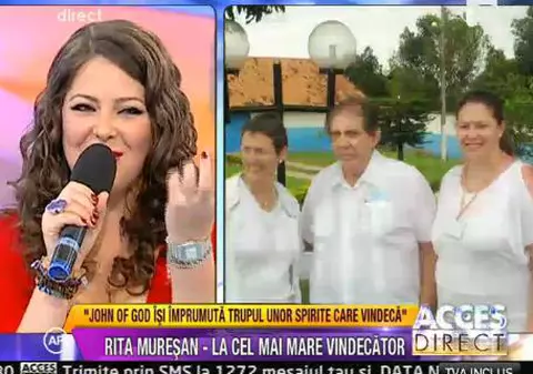 Rita Mureșan a fost să-și caute pacea sufletească la John of God, celebrul tămăduitor din Brazilia