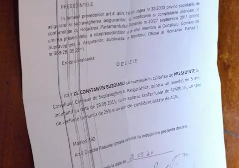 EXCLUSIV | Nu o să îţi vină să crezi! Uite ce leafă de la stat are șeful de la supravegherea asigurărilor!