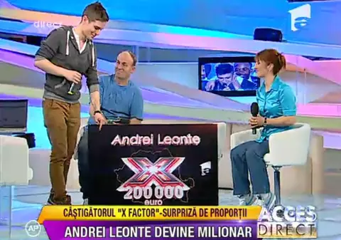 Andrei Leonte a intrat în posesia premiului de 200.000 de euro. Află ce va face cu banii