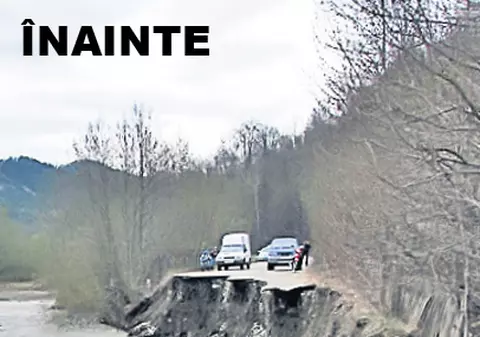 Se circulă pe drumul care a luat-o la vale