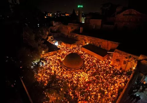 Lumina Sfântă, un miracol al Ortodoxiei. Tu știi ce se întâmplă în ziua de Înviere la Ierusalim?