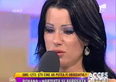 Roxana Marinescu, în lacrimi şi lovită! Un obsedat o hărţuieşte de opt luni | FOTO