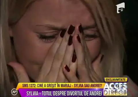 Sylvia a vorbit în lacrimi despre despărţirea de soţul ei, Andrei | FOTO