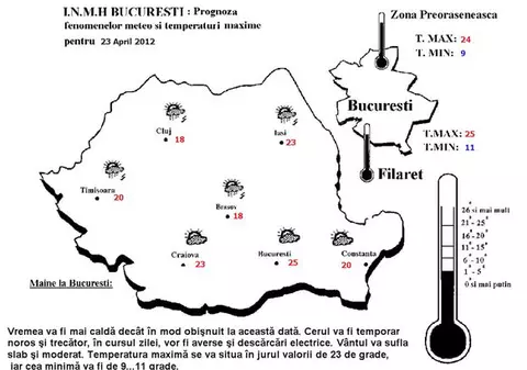 Temperaturi ridicate pentru această perioadă. Uite cum va fi vremea luni şi marţi!