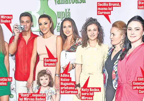 Carmen Brumă, încurajată de «mama-soacră» 