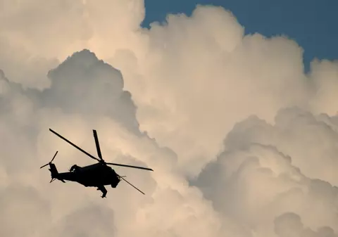 O rachetă a căzut dintr-un elicopter, în apropierea unui oraş din Texas