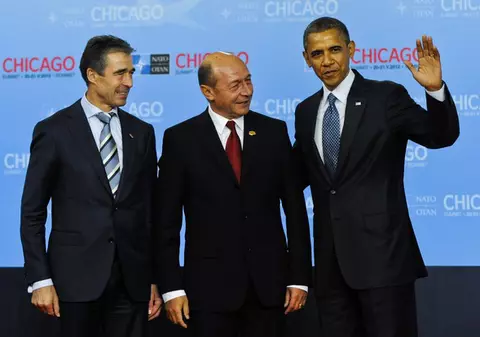 Traian Băsescu, ultimul lider primit de Obama şi Rasmussen | FOTO