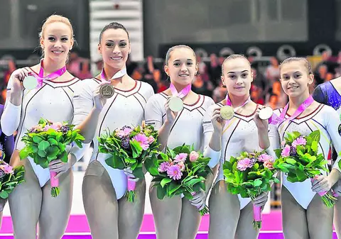 Echipa feminină de gimnastică a României a devenit ieri campioană europeană