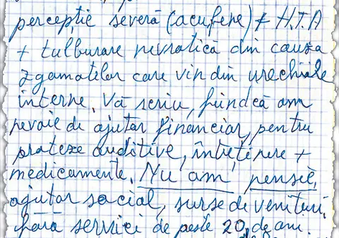 «Protezele auditive mi-ar schimba viaţa»