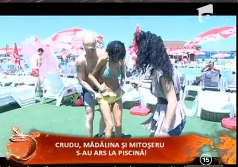 Mitoșeru, Mădălina și Cruduța, DEZMĂȚ LA PISCINĂ: ”Eu mă dau cu Pamfile” | VIDEO