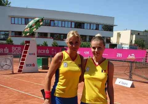 JOJO a jucat tenis cu Ruxandra Dragomir, la BCR Open Romania