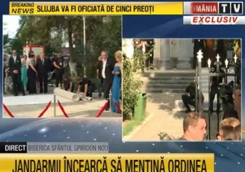 Detaliul NECONVENŢIONAL de la cununia religioasă a Elenei Băsescu! Uite cum a fost decorată biserica