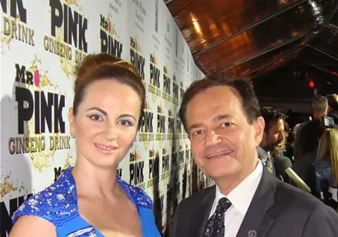 Delia Antal s-a afişat la braţul Prinţului Rudolf Kniase Melikoff, pe care i l-a prezentat Prinţul Albert de Monaco! 