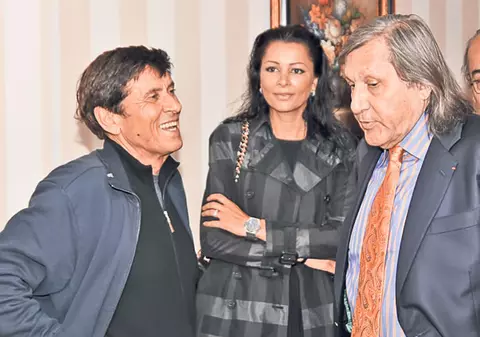 Gianni Morandi şi Ilie Năstase, împreună la meci