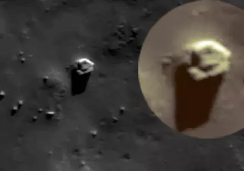 Hexagonul de pe Luna, bază extraterestră sau o rocă cu forme simetrice? FOTO
