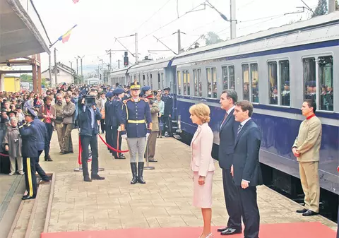 Principesa Margareta a mers cu trenul regal la Alba Iulia