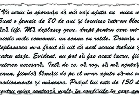 «Vreau să vând un cărucior ca să-mi iau medicamente»