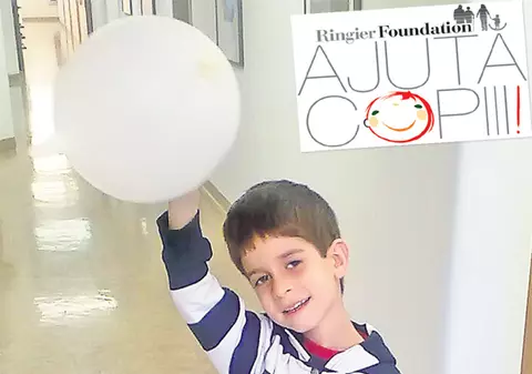 Băiatul cu formă rară de cancer se află în Tubingen. Călin face radioterapie în Germania