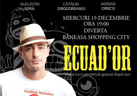 Vladimir Drăghia îşi lansează documentarul "Ecuad’Or", proiectul său de "aur"