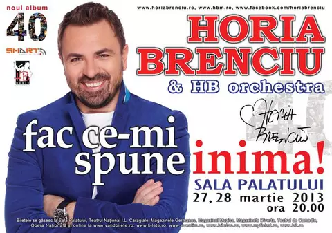 Horia Brenciu face doar ce-i spune inima