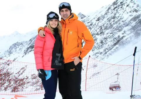 Alexandru Ciucu, schi extrem pe pârtia neagră cu înclinație de 70 de grade