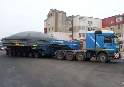 Atenţie! Trafic îngreunat pe ruta Hârșova – Drajna! Un transporta agabaritic de 9 metri va circula pe traseu!