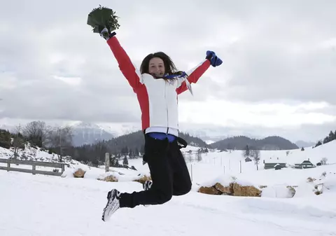 Biatlonista Dorottya Buzas a cucerit a treia medalie pentru România la FOTE 2013 | FOTO