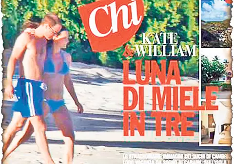 Ducesa Kate, gravidă, pozată la plajă