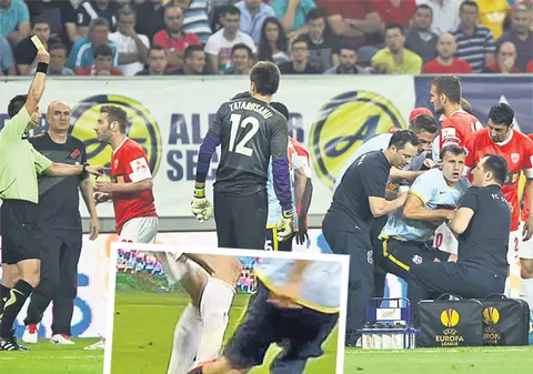 Tupeu de «câine» | După ce l-a nenorocit pe Vlad Chiricheş, dinamovistul Sorin Strătilă crede că stelistul nu are nimic grav