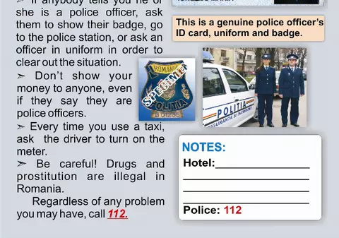 Turiştii străini, învăţaţi cum să nu cadă pradă infractorilor din Capitală