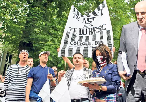 Miron Cozma îi instigă pe fanii Rapidului împotriva fostului finanţator: «Să ceară arestarea lui Copos!»